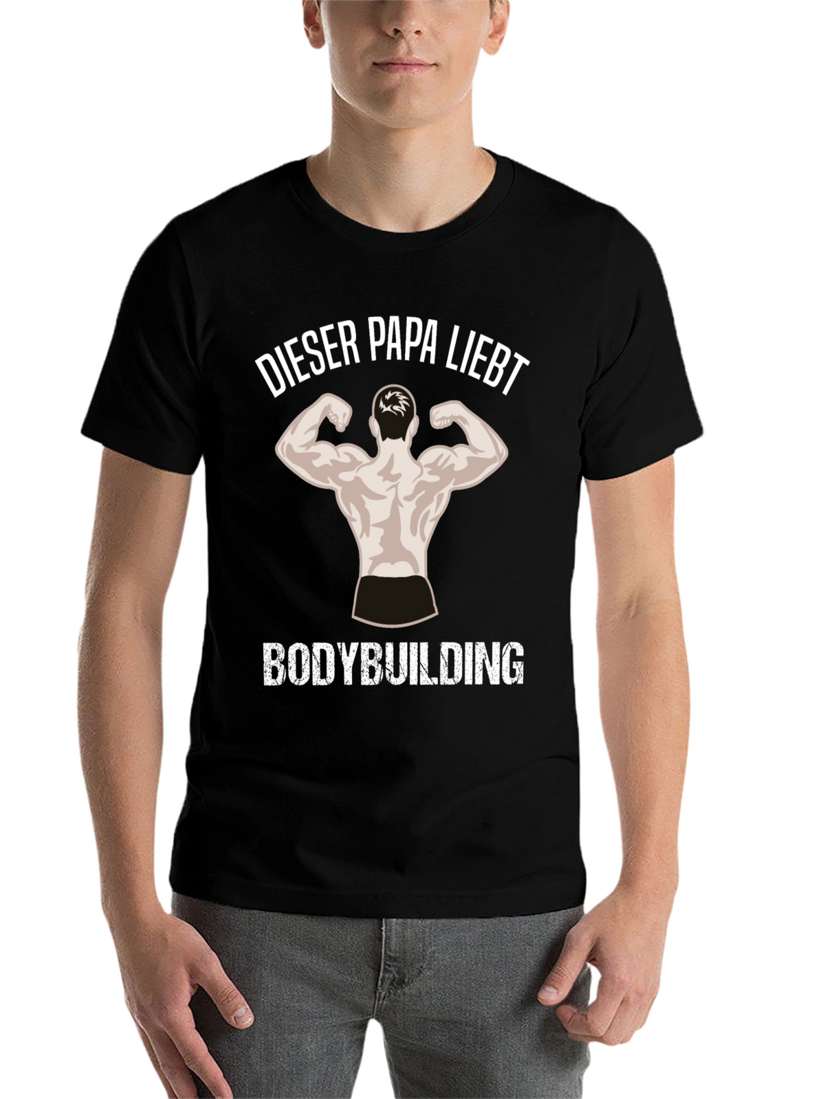Bodybuilding Dad Black T-Shirt