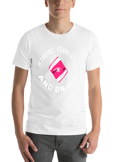 Strong Fearless and On Ice Black Graphic T-Shirt