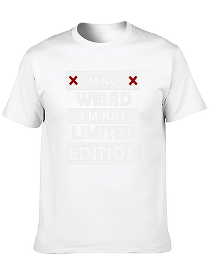 Im Not Weird Limited Edition Black Graphic T-Shirt