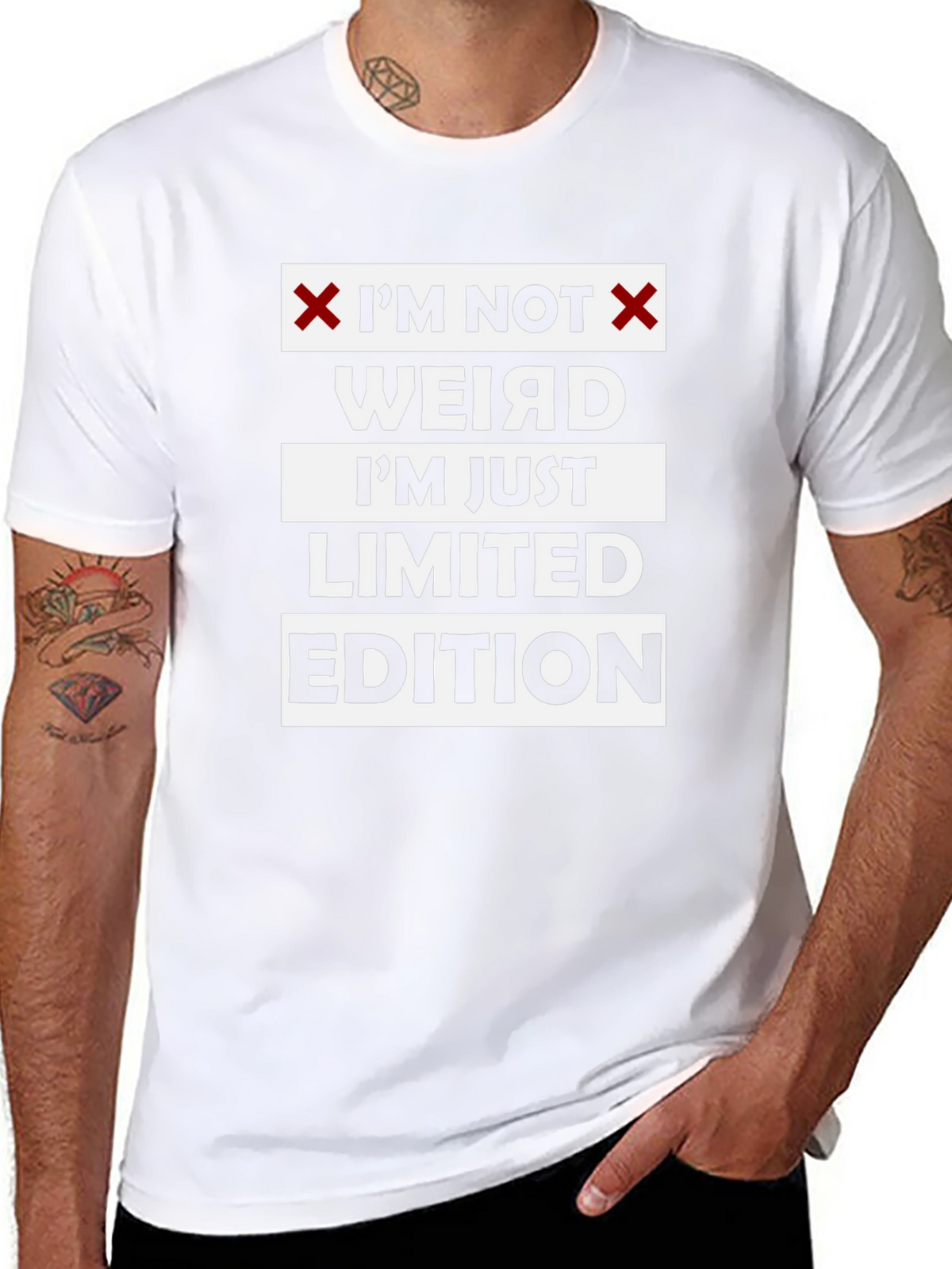 Im Not Weird Limited Edition Black Graphic T-Shirt