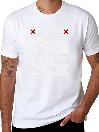 Im Not Weird Limited Edition Black Graphic T-Shirt