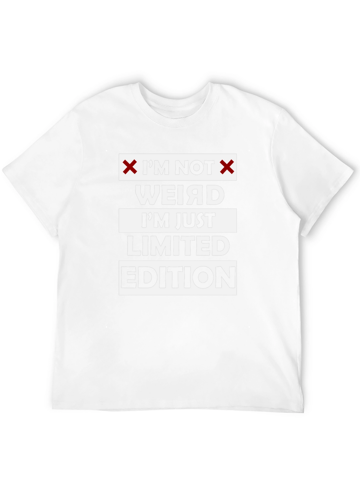Im Not Weird Limited Edition Black Graphic T-Shirt