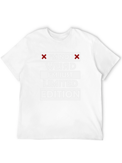 Im Not Weird Limited Edition Black Graphic T-Shirt