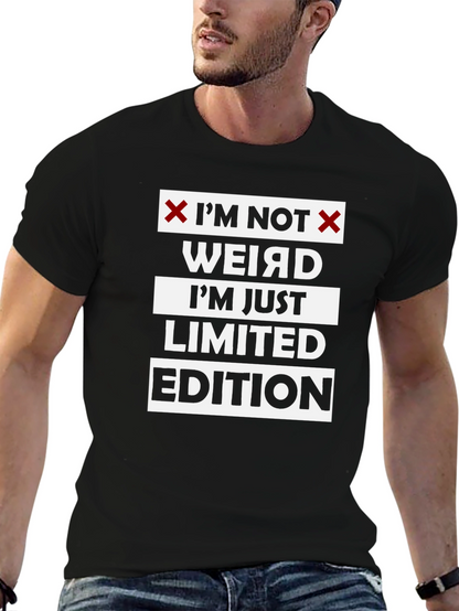 Im Not Weird Limited Edition Black Graphic T-Shirt