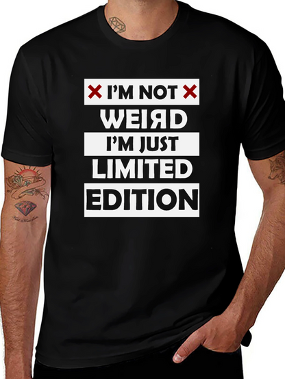 Im Not Weird Limited Edition Black Graphic T-Shirt
