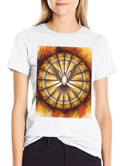 Dove Stained Glass Graphic Tee