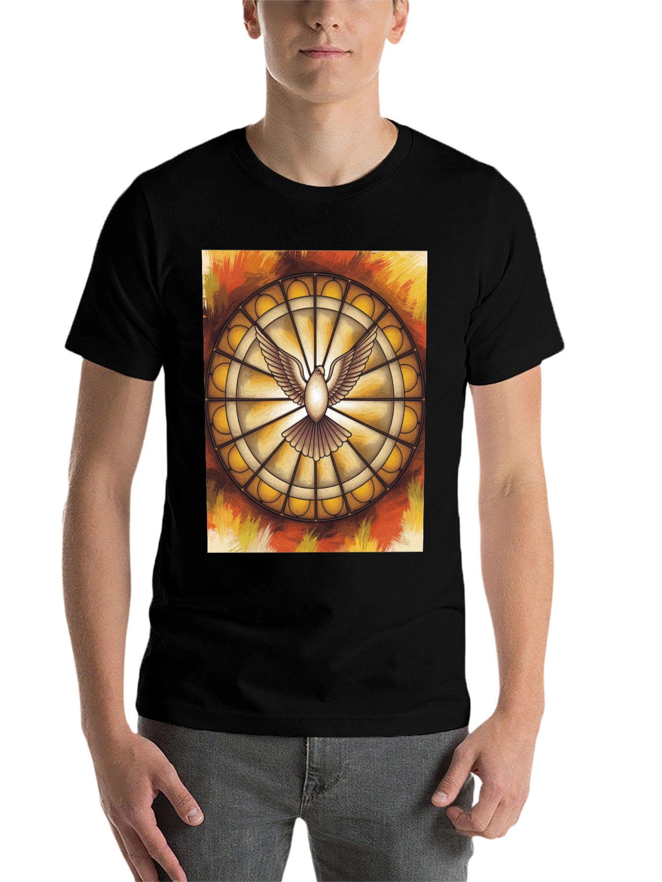 Dove Stained Glass Graphic Tee