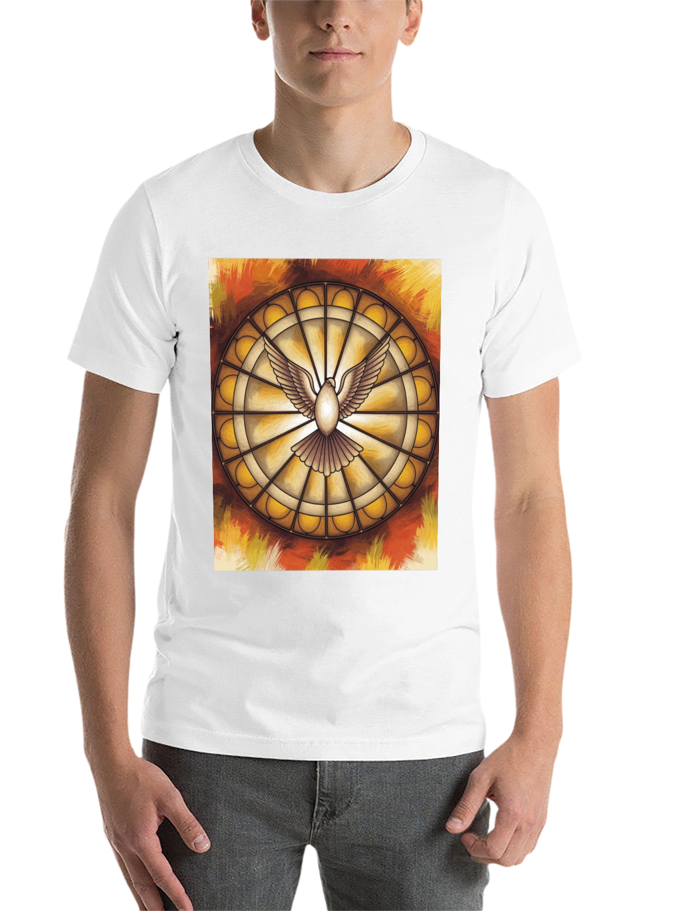 Dove Stained Glass Graphic Tee