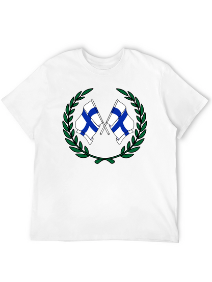 Finland Flags Wreath Graphic T-Shirt