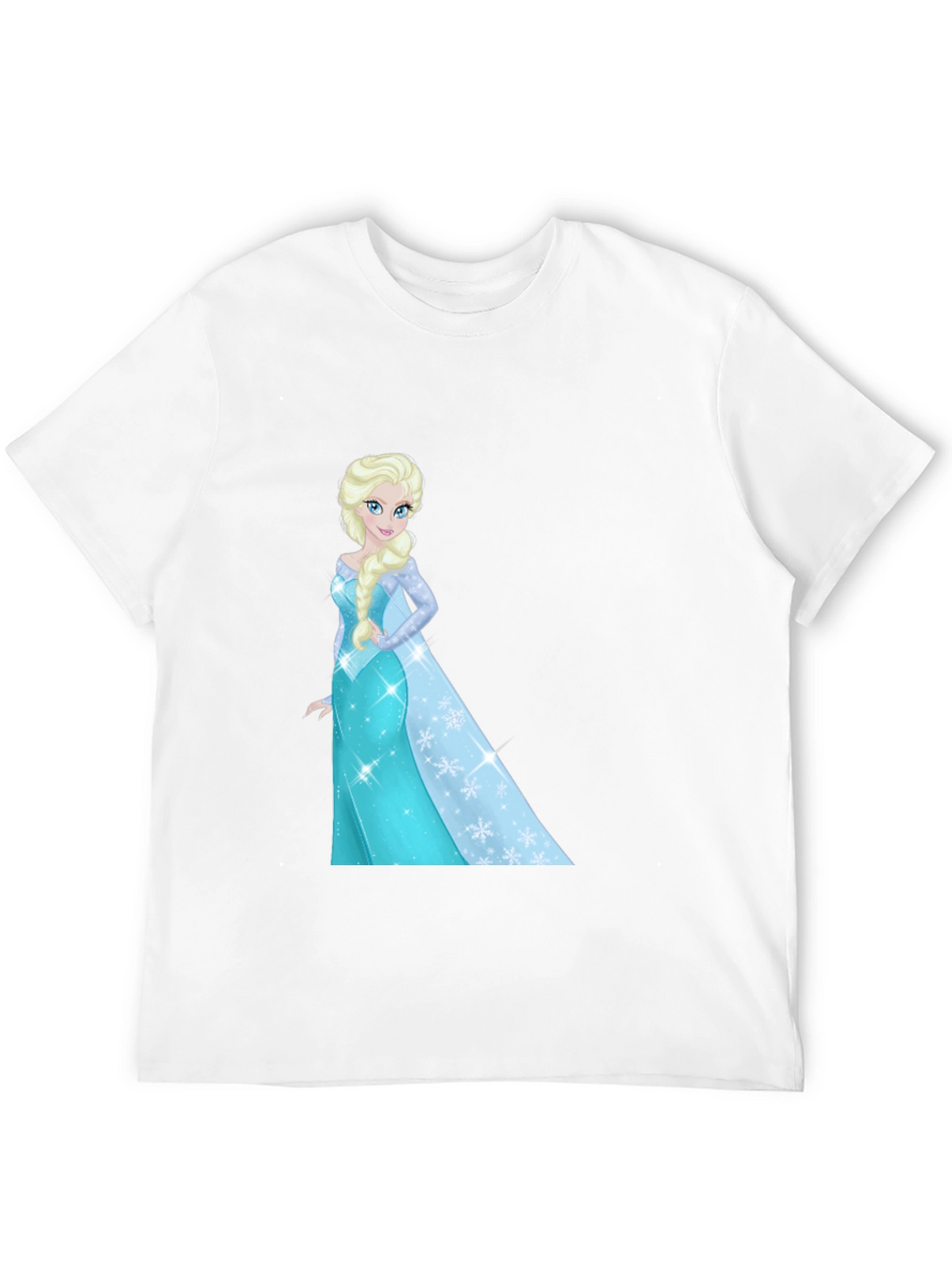 Elsa Graphic Tee - Black Cotton Blend