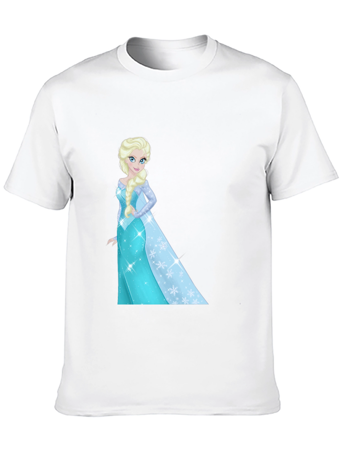 Elsa Graphic Tee - Black Cotton Blend