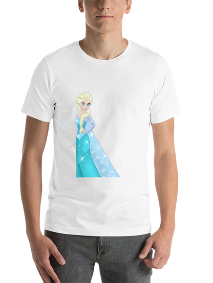 Elsa Graphic Tee - Black Cotton Blend