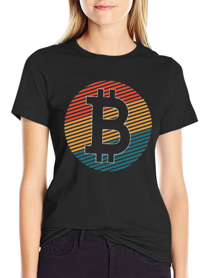 Bitcoin Retro Graphic Tee - Classic Crypto Style