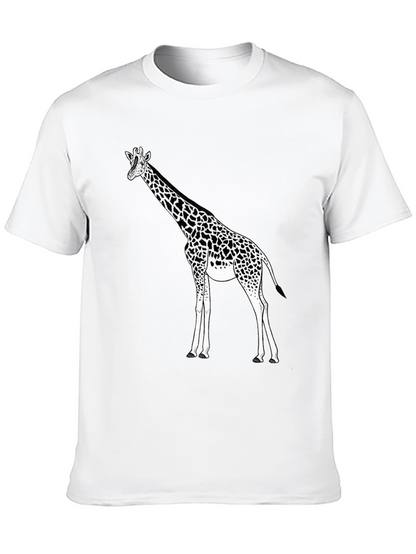 Giraffe Graphic Black T-Shirt