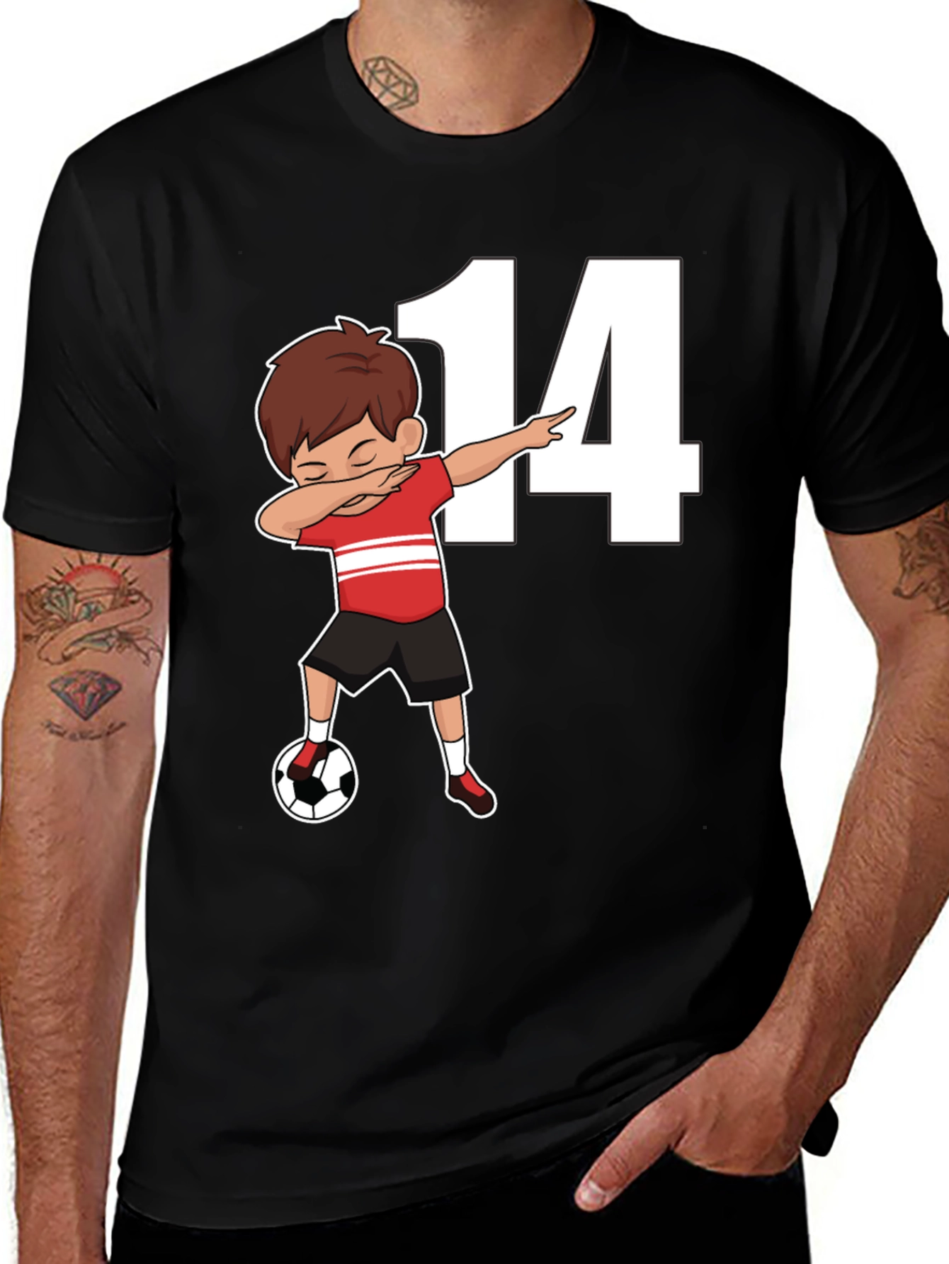 Soccer Birthday Boy Number 14 T-Shirt