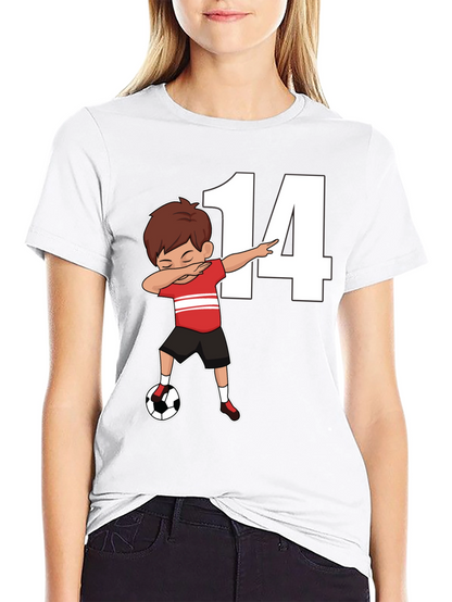 Soccer Birthday Boy Number 14 T-Shirt