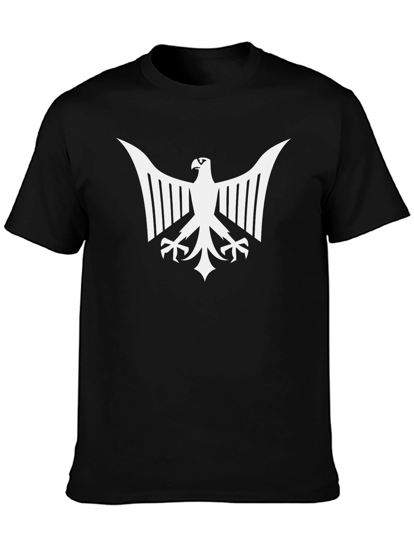 Eagle Emblem Graphic Tee - Bold Black T-Shirt
