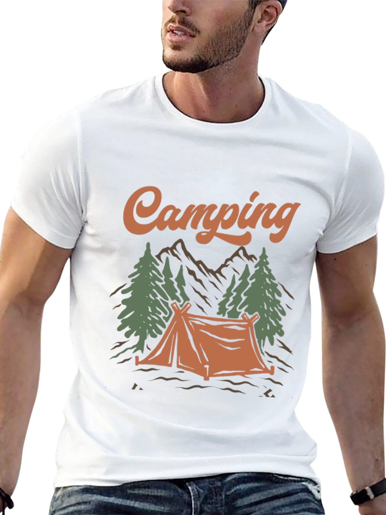 Camping Graphic Tee - Outdoor Adventure Shirt