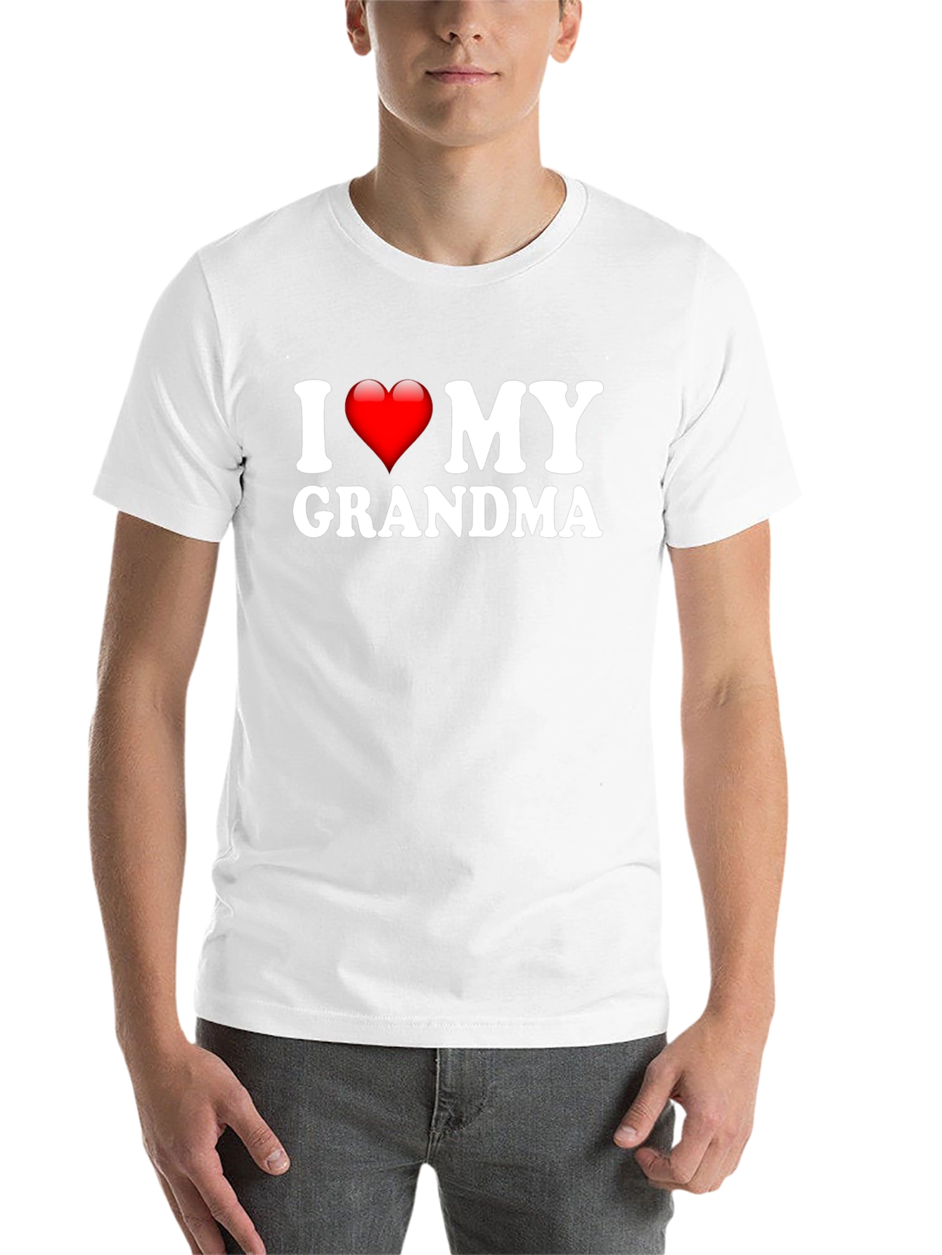 I Heart My Grandma Black T-Shirt