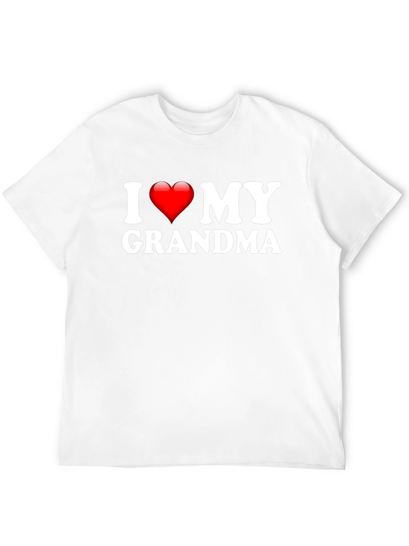I Heart My Grandma Black T-Shirt