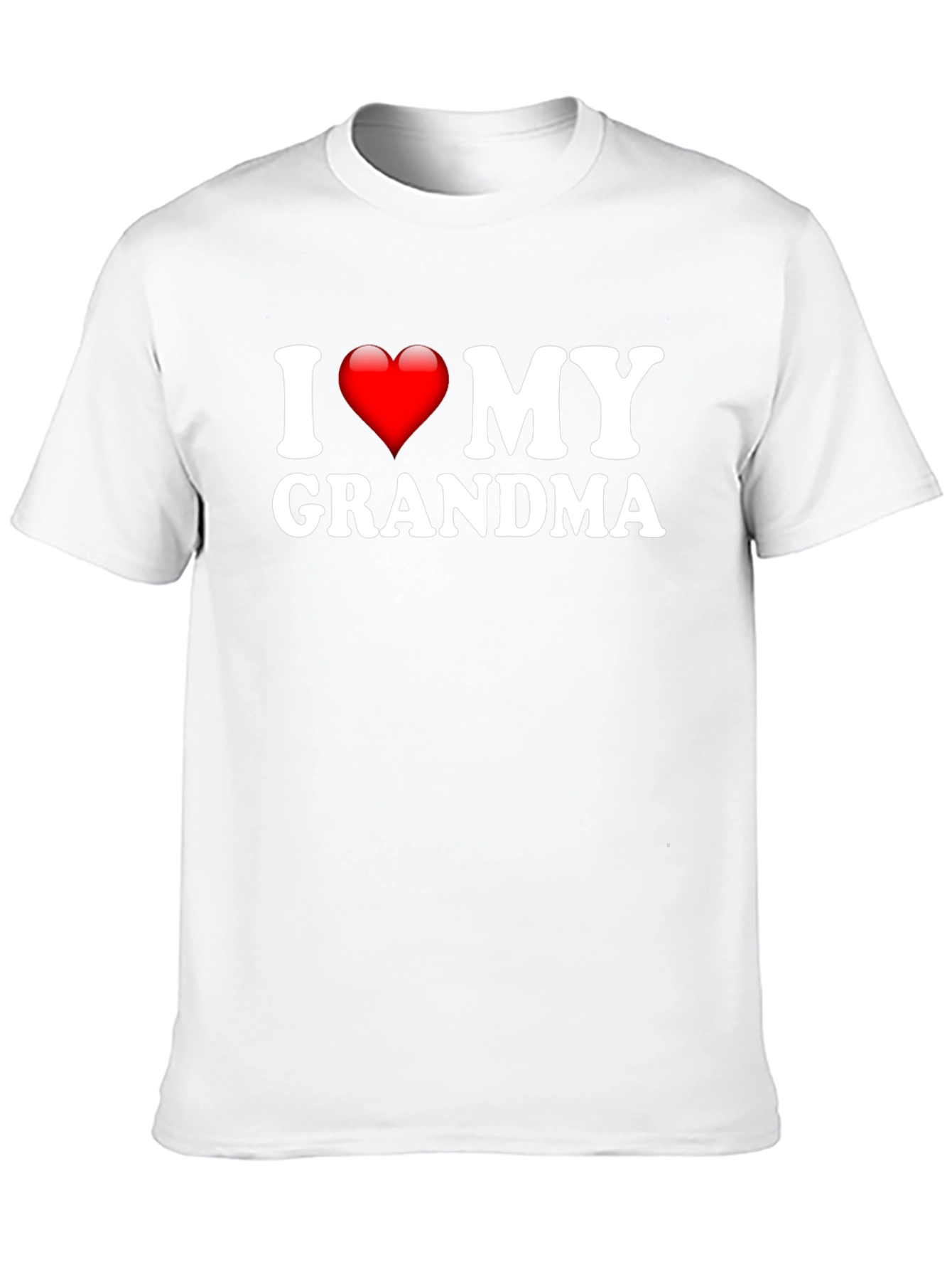 I Heart My Grandma Black T-Shirt