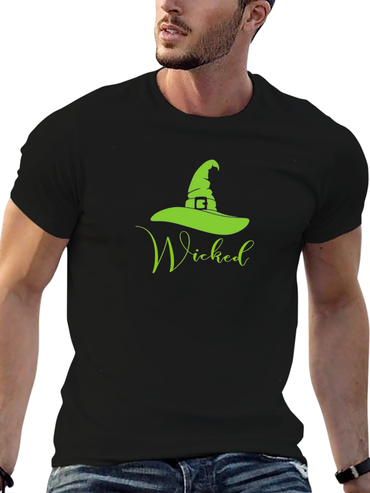 Wicked Witch Hat Graphic Tee - Halloween T-Shirt