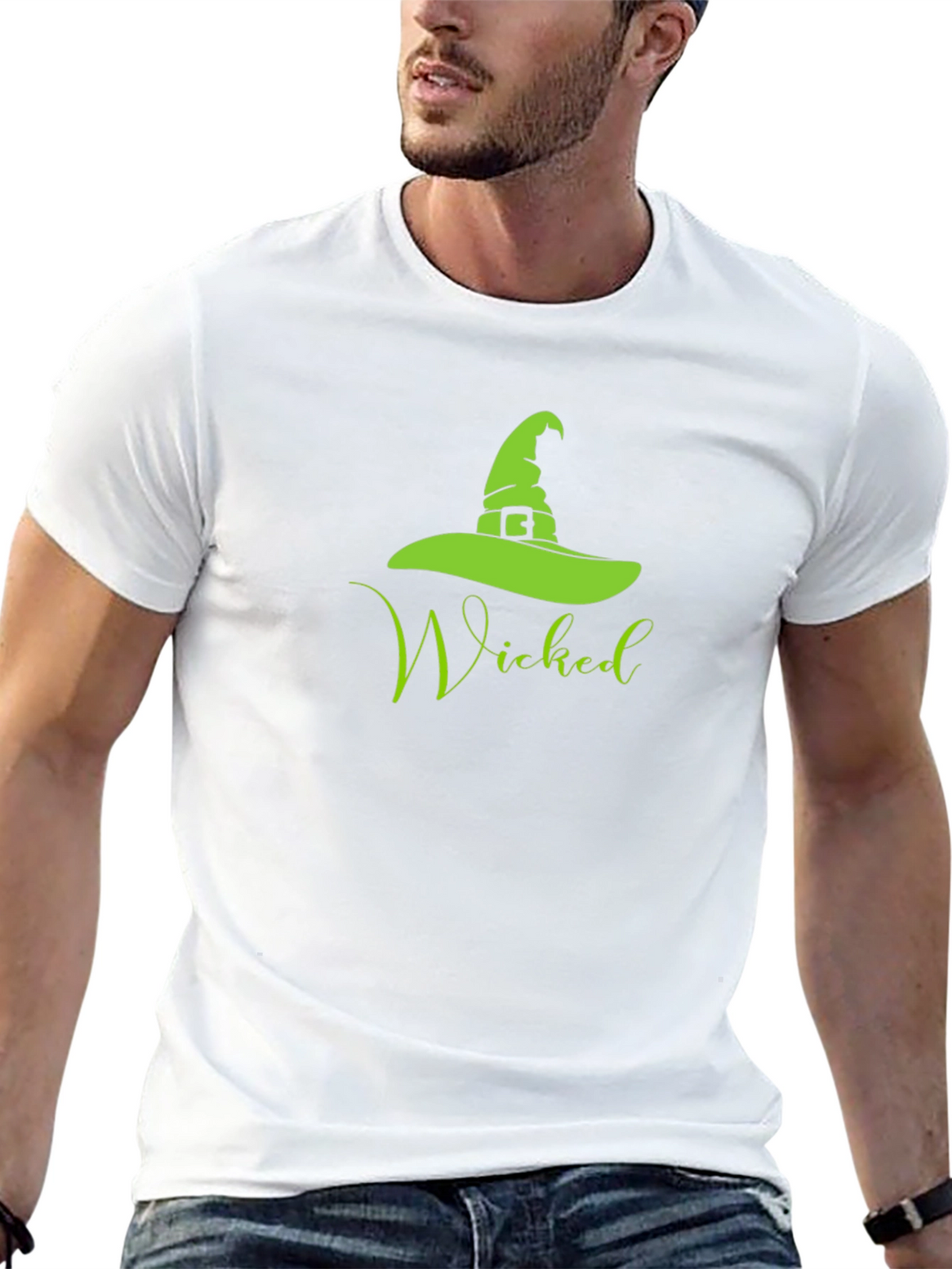 Wicked Witch Hat Graphic Tee - Halloween T-Shirt