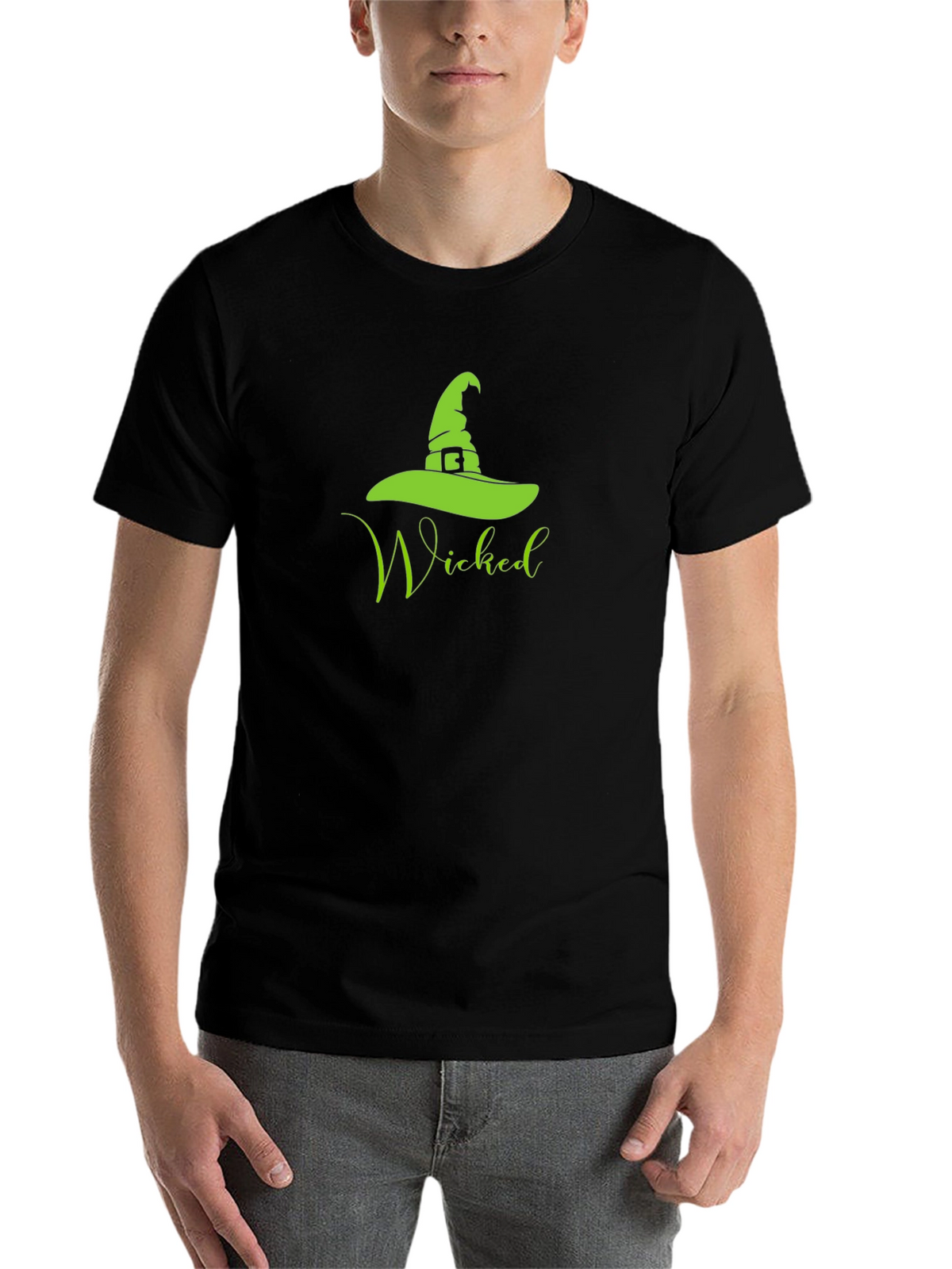Wicked Witch Hat Graphic Tee - Halloween T-Shirt