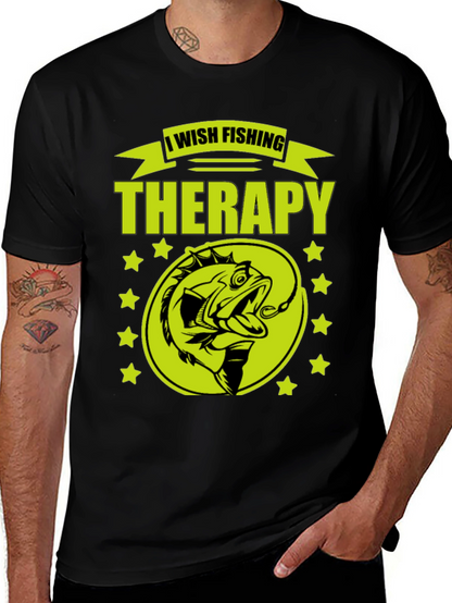 Fishing Therapy Graphic T-Shirt