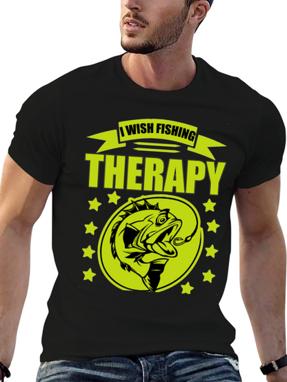 Fishing Therapy Graphic T-Shirt