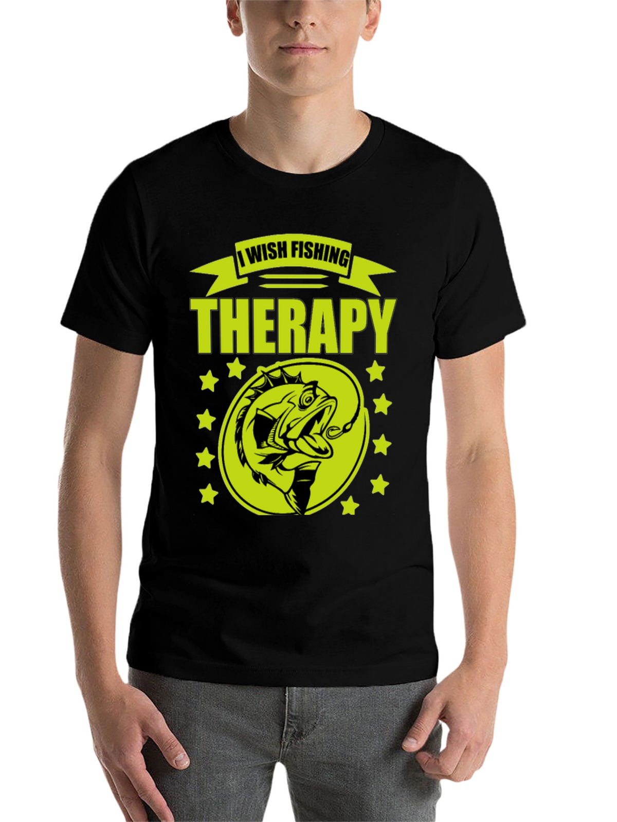 Fishing Therapy Graphic T-Shirt