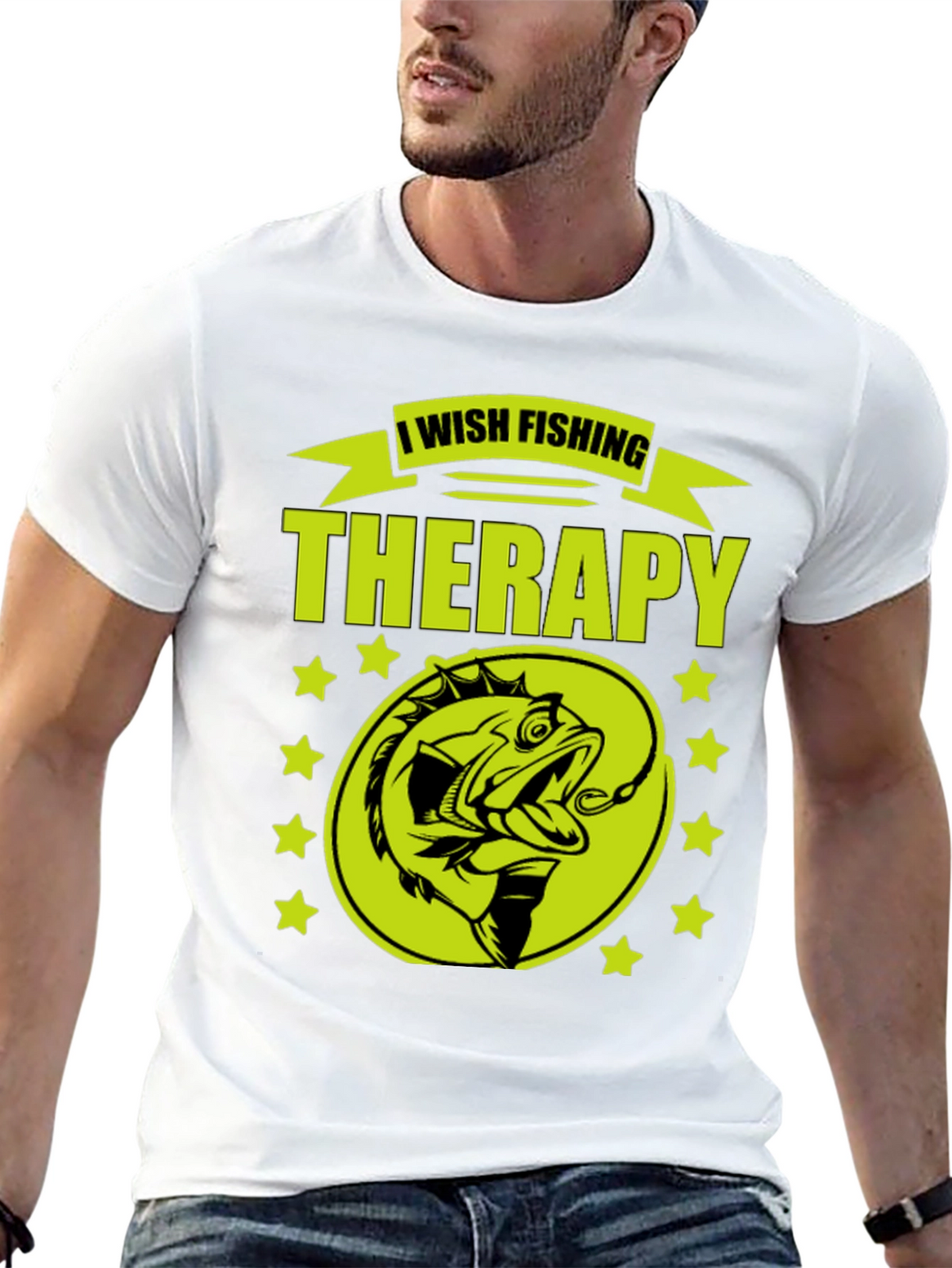 Fishing Therapy Graphic T-Shirt