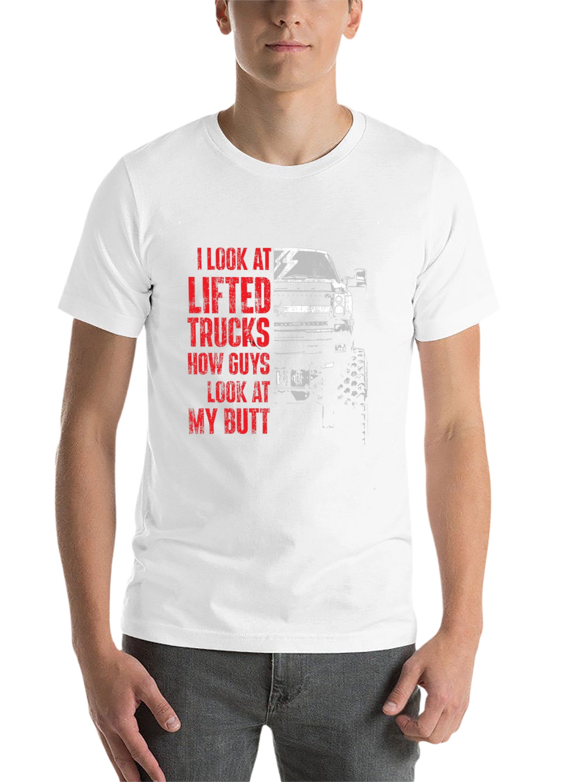 Lifted Truck Graphic T-Shirt for Men - Black