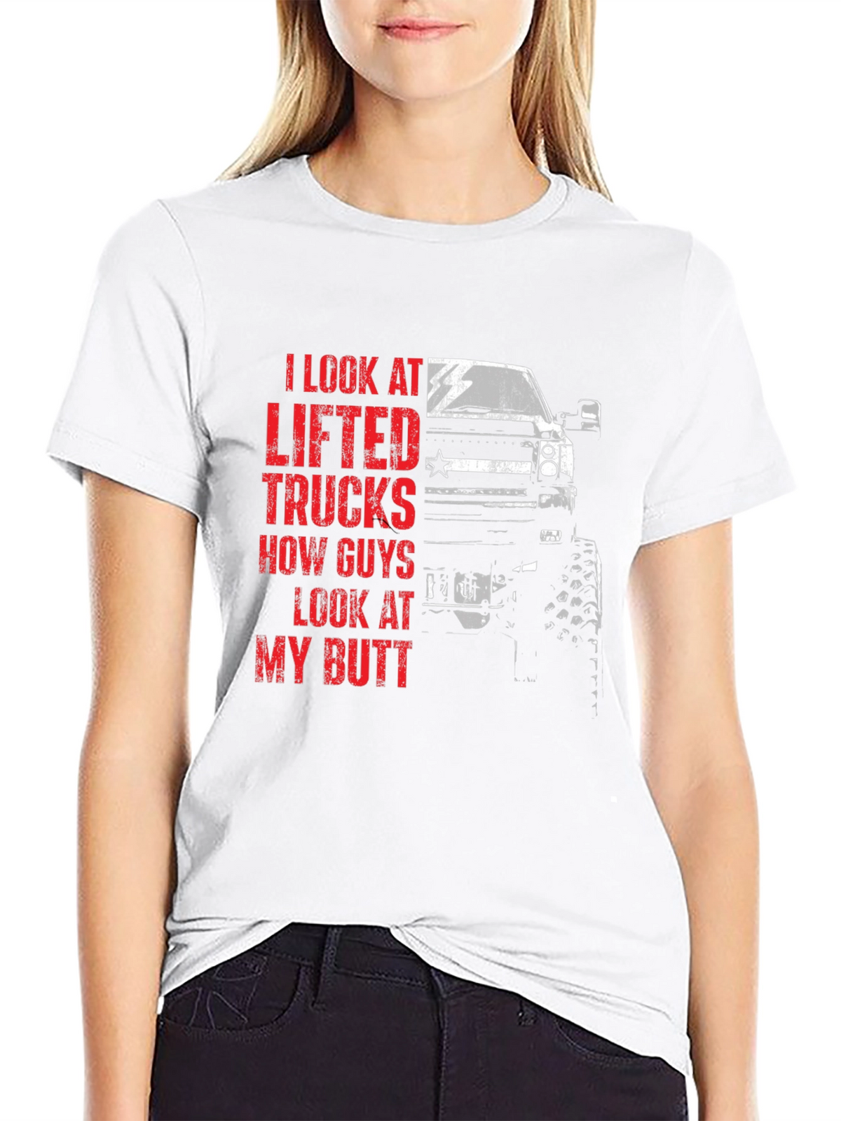 Lifted Truck Graphic T-Shirt for Men - Black
