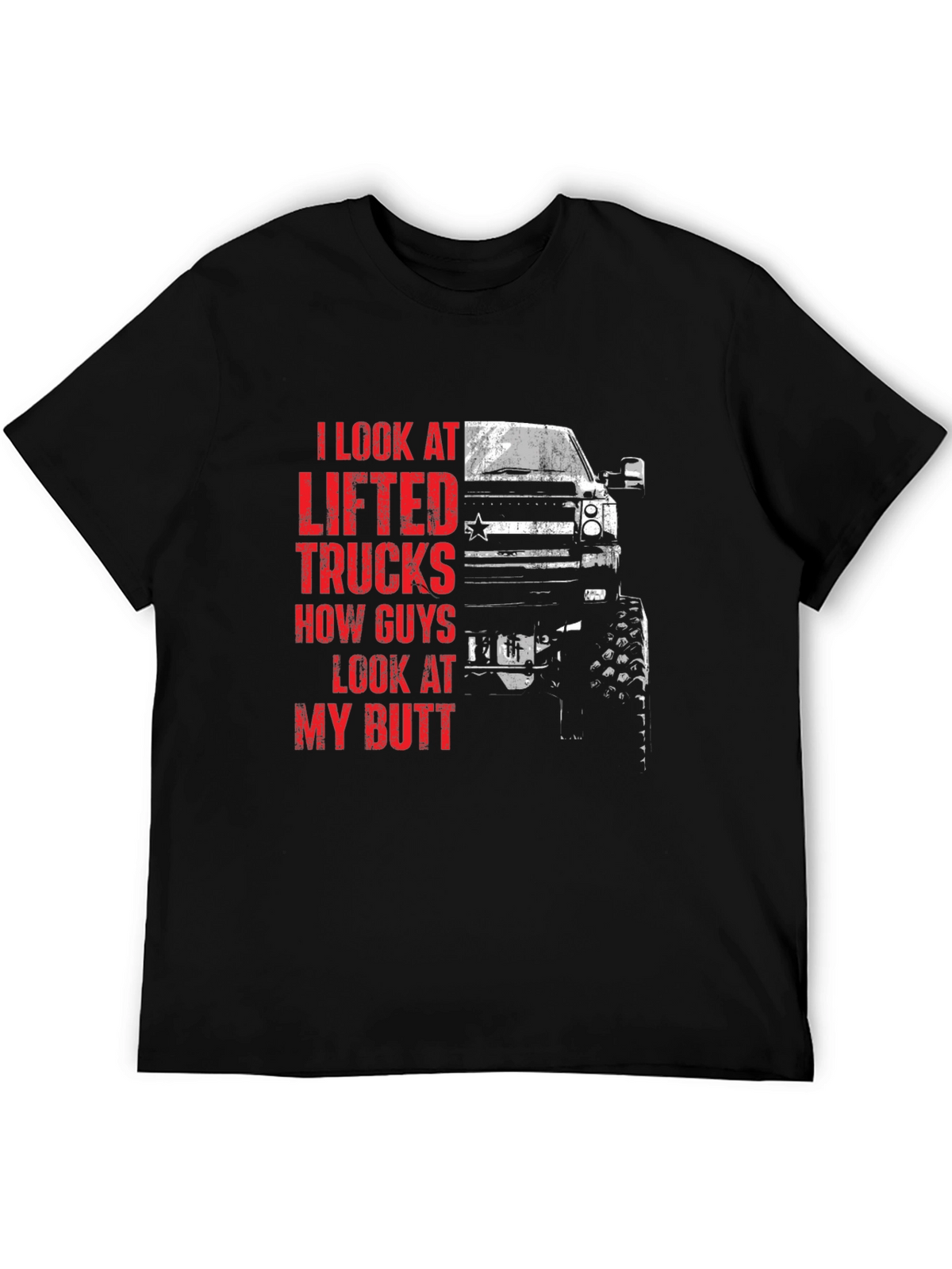 Lifted Truck Graphic T-Shirt for Men - Black