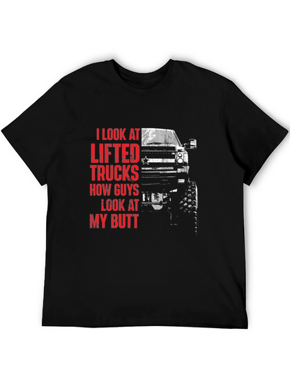 Lifted Truck Graphic T-Shirt for Men - Black