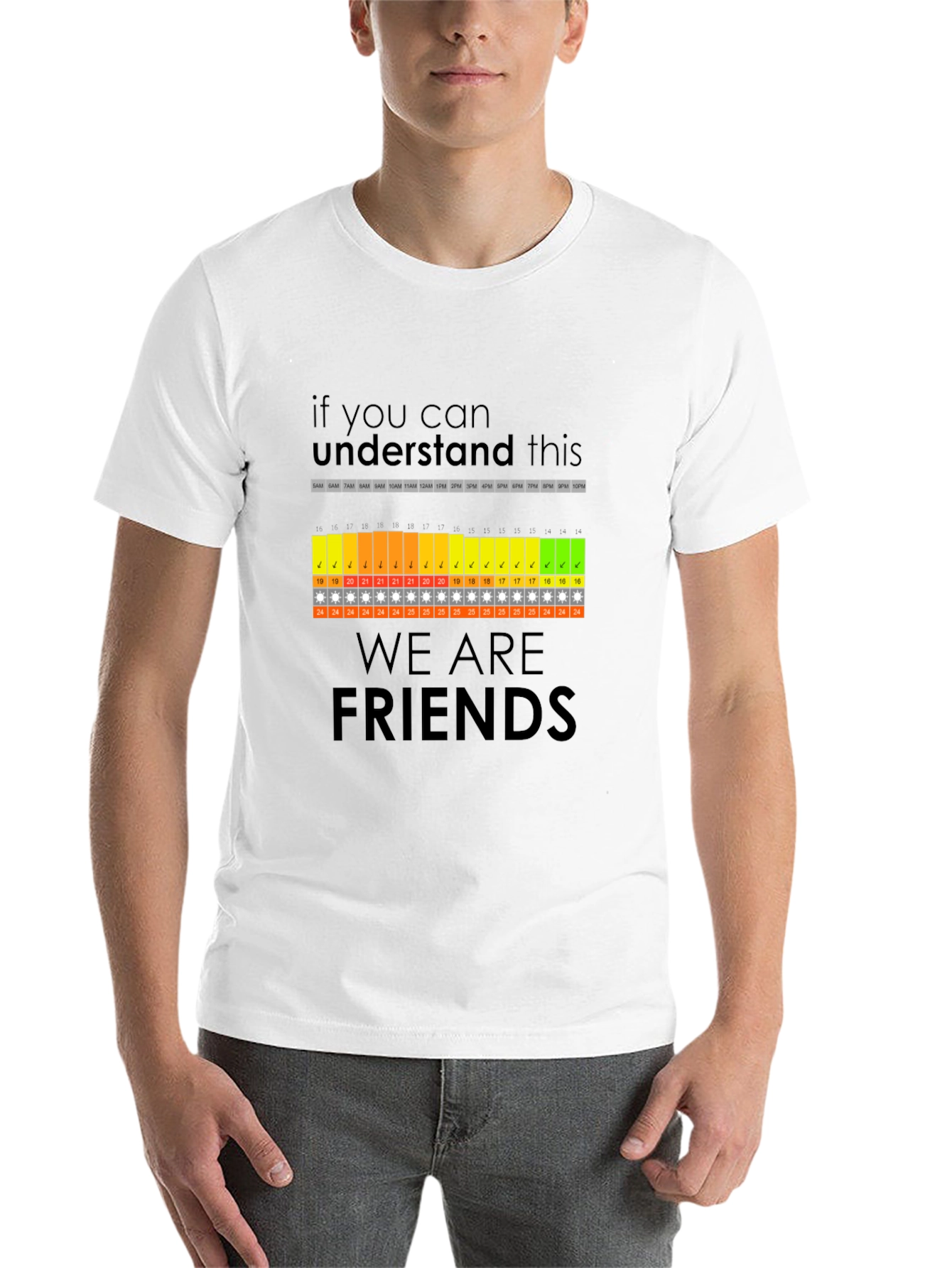Funny Are We Friends? Daily Schedule T-Shirt