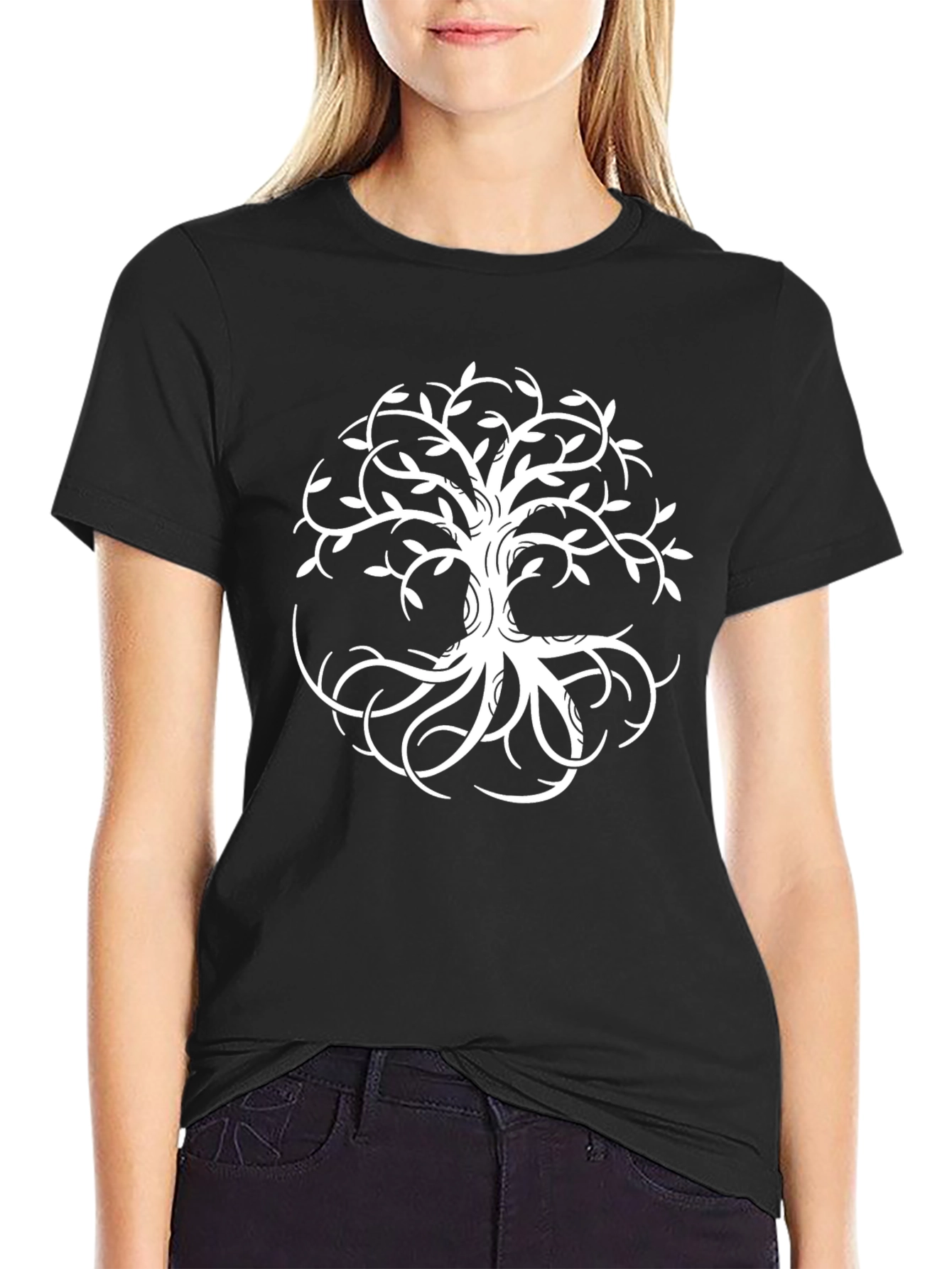 Tree of Life Graphic Tee - Stylish Black T-Shirt