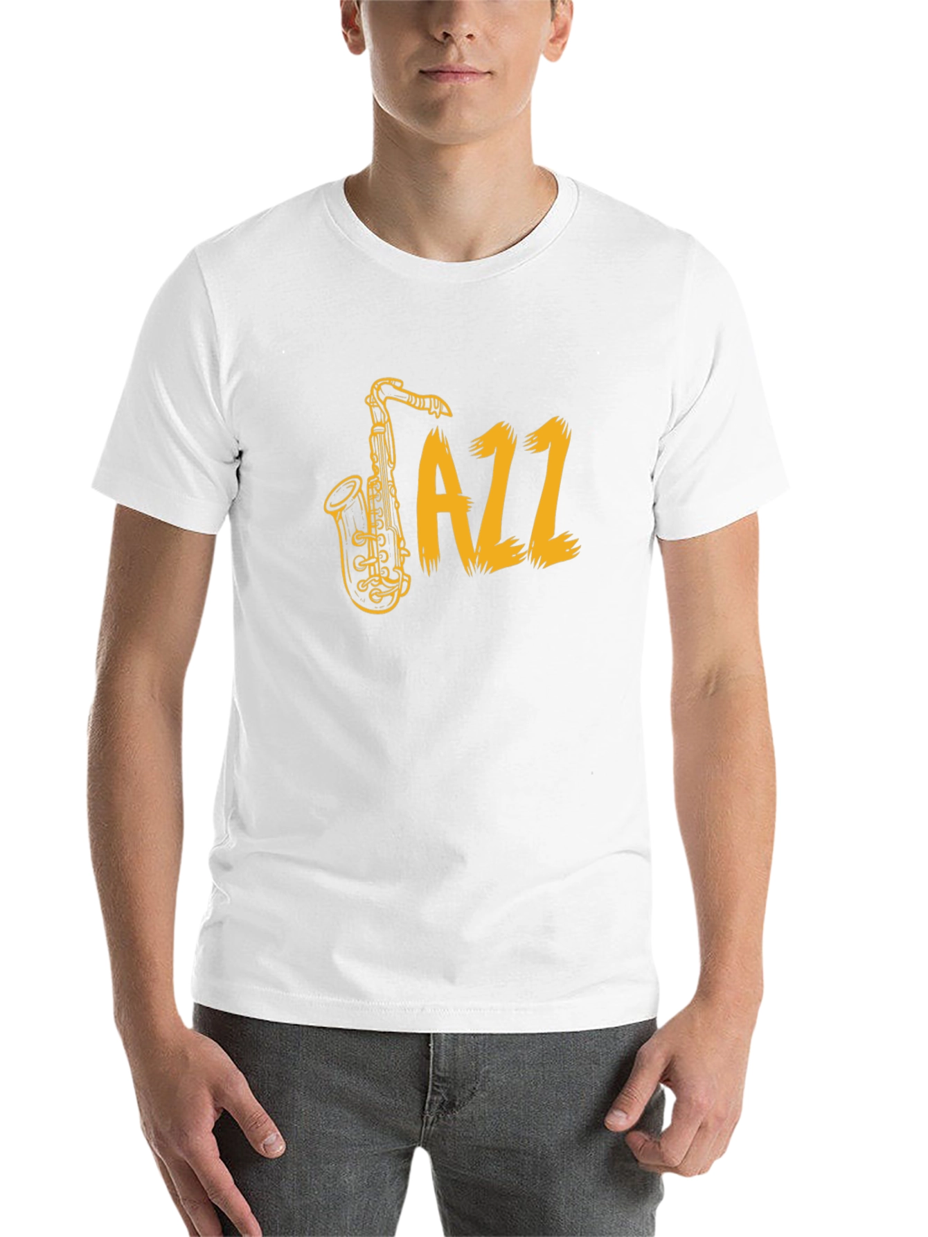 Jazz Saxophone Graphic T-Shirt - Classic Music Tee