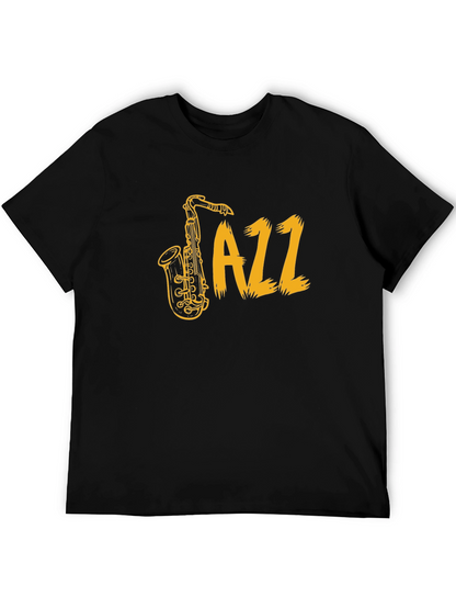 Jazz Saxophone Graphic T-Shirt - Classic Music Tee