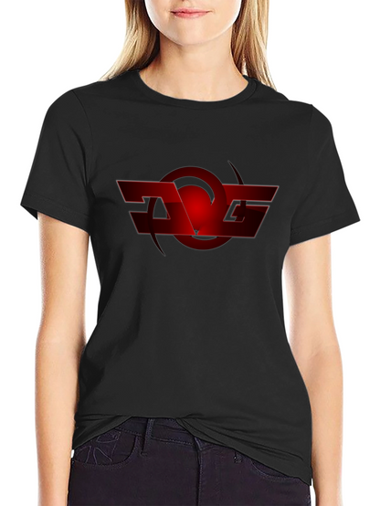 Red Graphic Logo Black T-Shirt