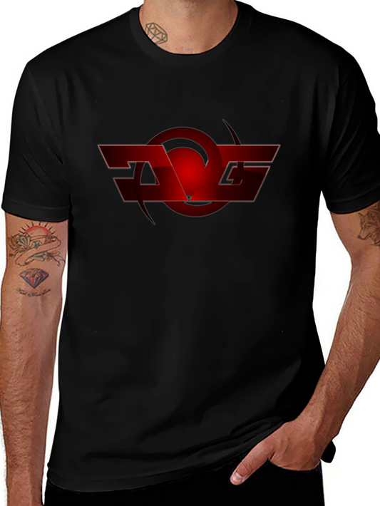 Red Graphic Logo Black T-Shirt