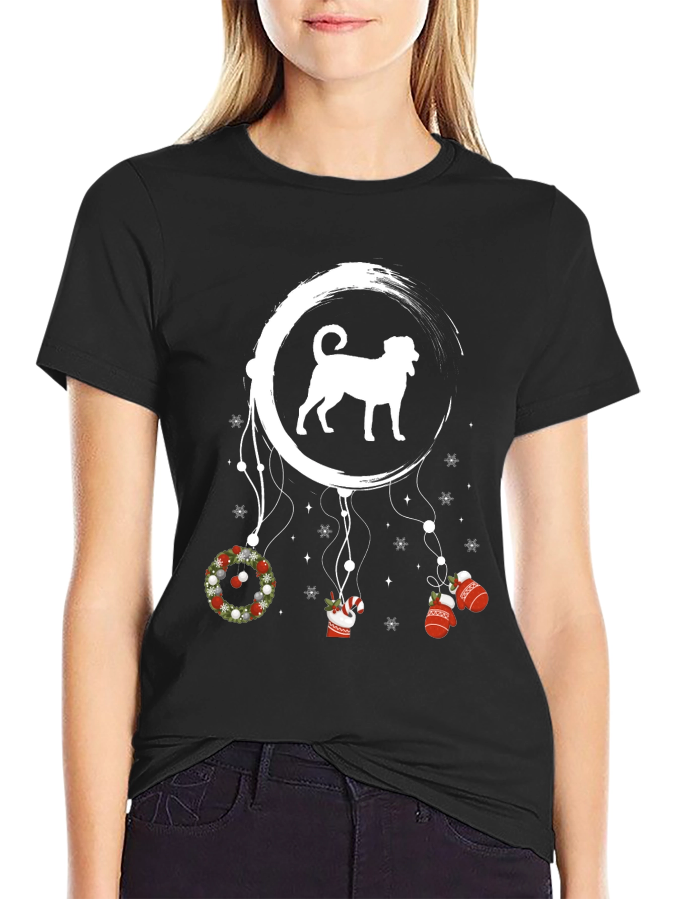 Dog Christmas Dreamcatcher T-Shirt