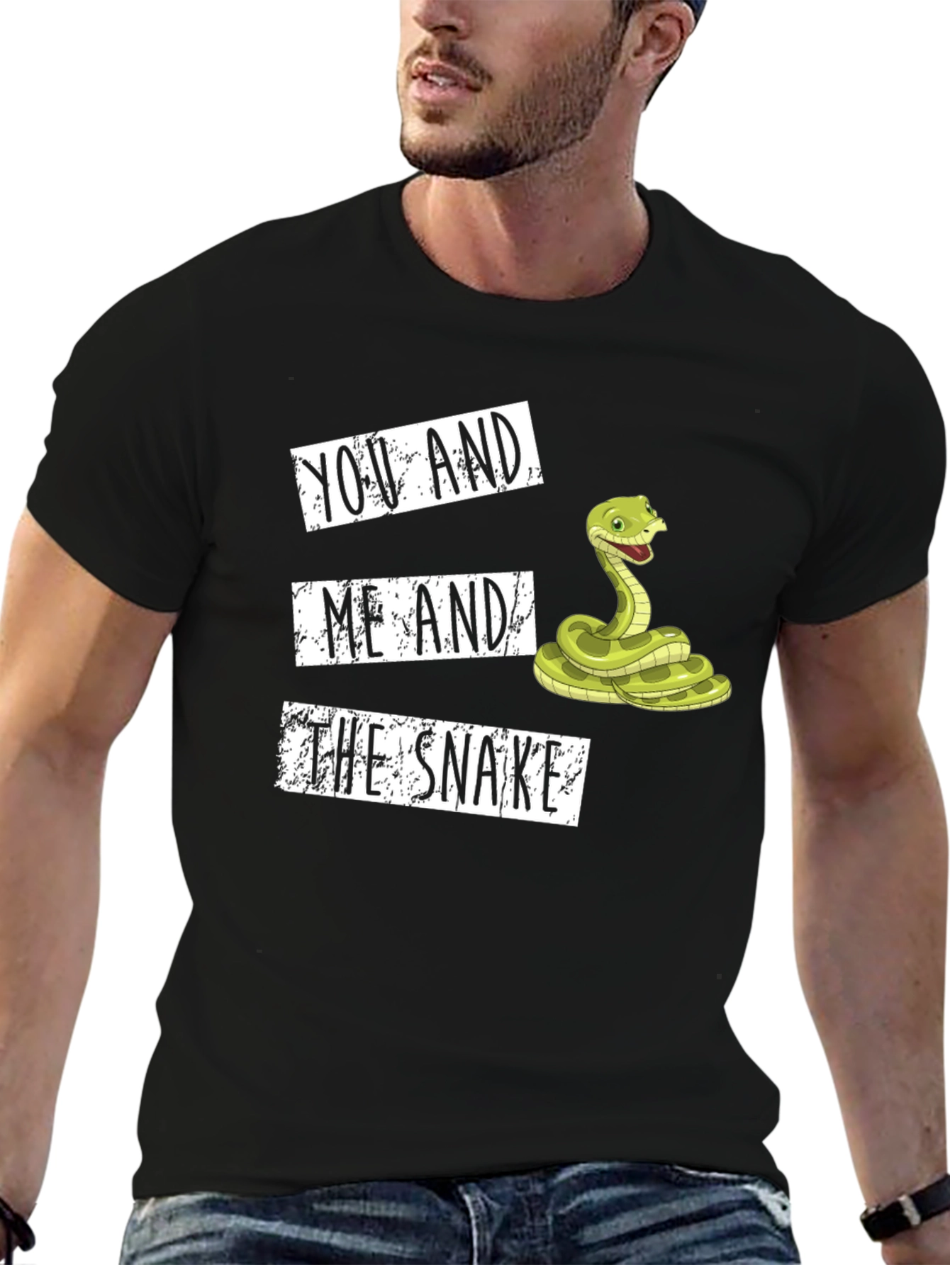 You and Me and the Snake Graphic Tee