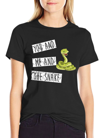 You and Me and the Snake Graphic Tee