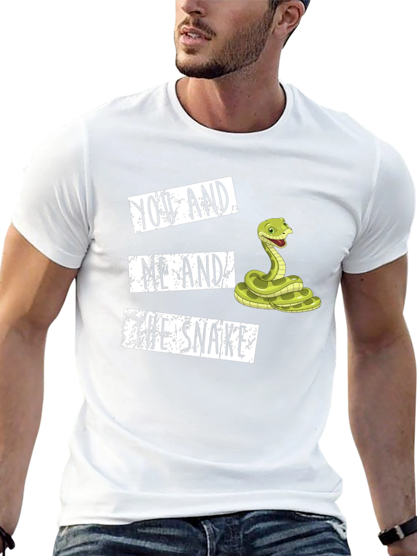 You and Me and the Snake Graphic Tee