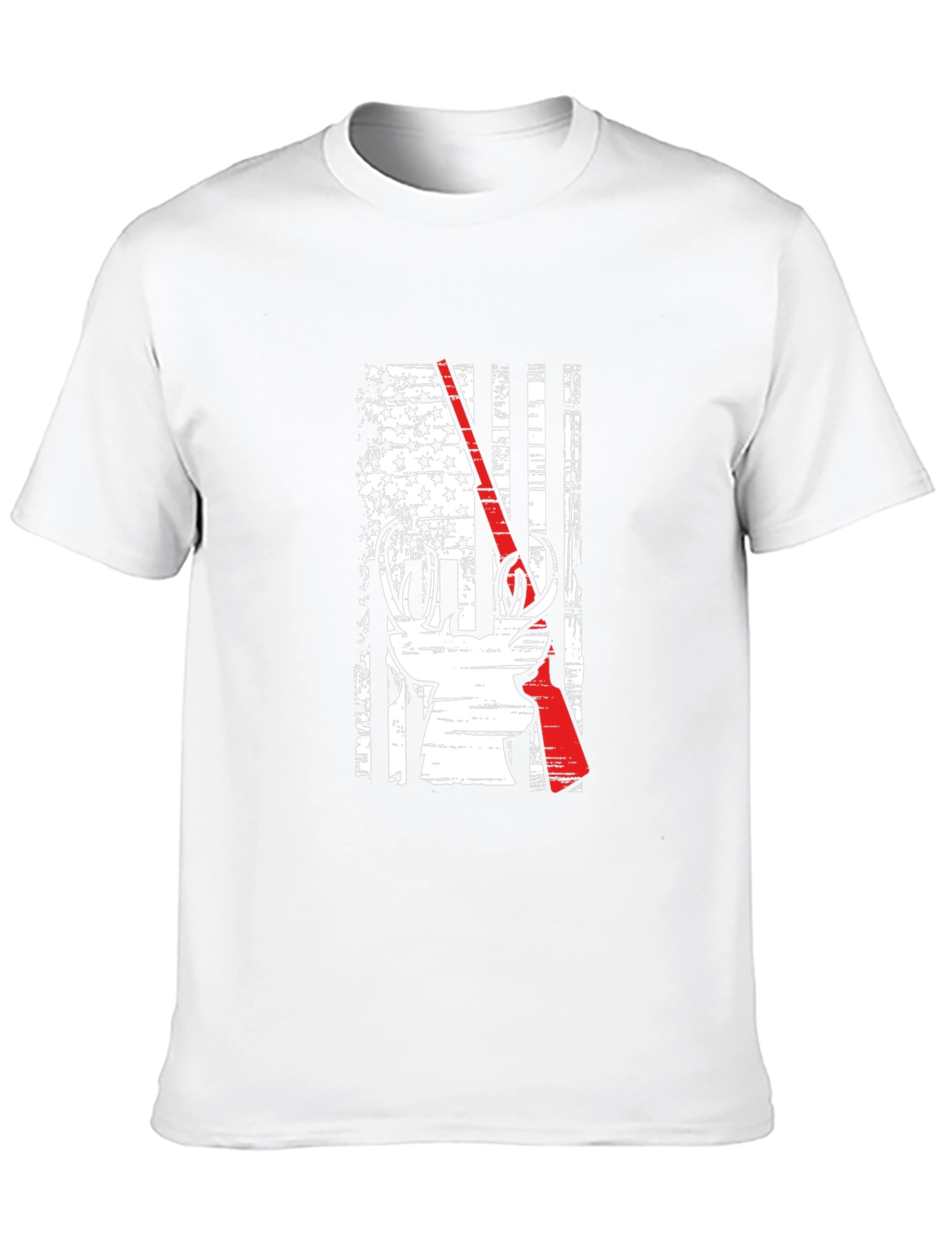 Deer Hunter Patriotic Flag Graphic Tee