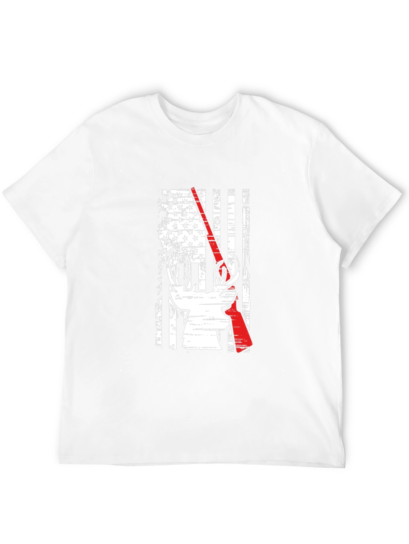 Deer Hunter Patriotic Flag Graphic Tee