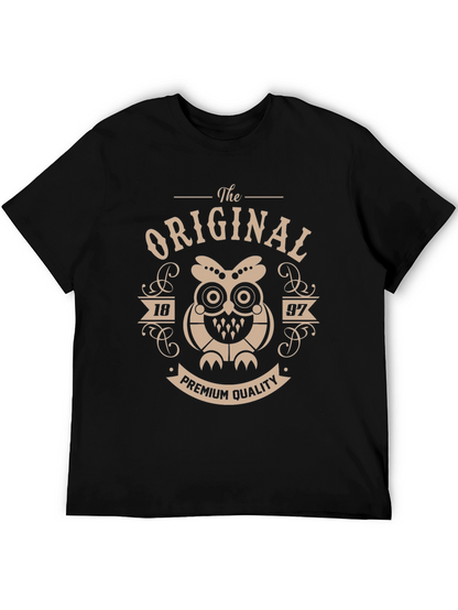 The Original 1897 Premium Quality Owl Black T-Shirt