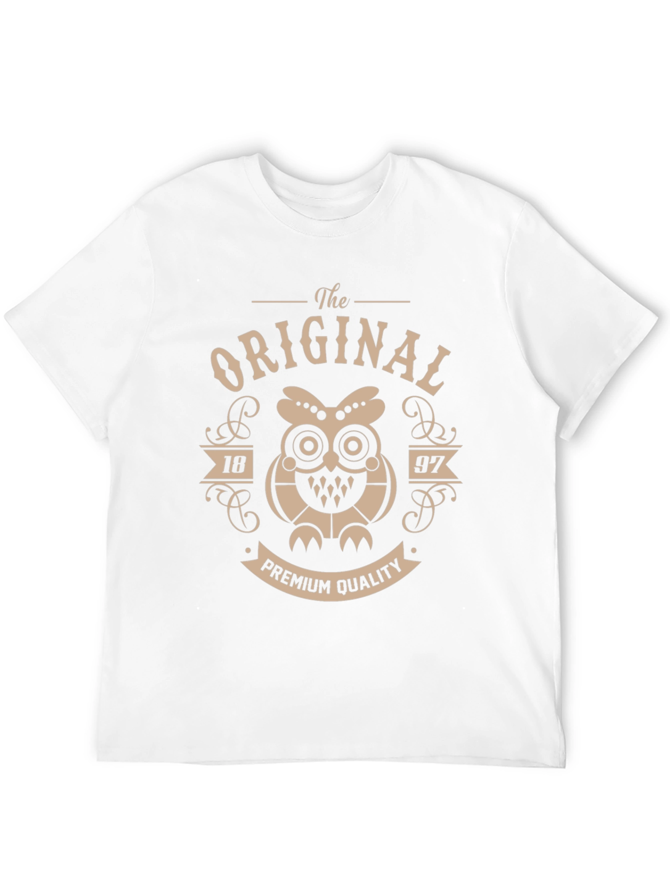 The Original 1897 Premium Quality Owl Black T-Shirt